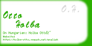 otto holba business card